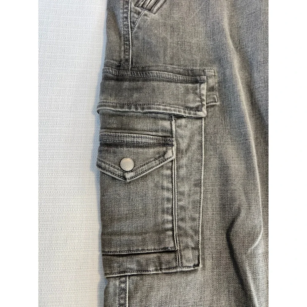 Lauren Jeans Co Ralph Lauren Womens Cargo Pants Grey‎ Utility Moto Size 6 - Picture 5 of 11